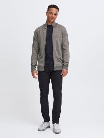 INDICODE JEANS Gebreid vest 'Andy' in Grijs