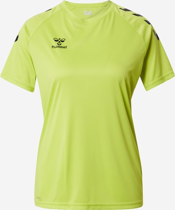 Hummel - Camiseta funcional 'Core XK' en amarillo: frente