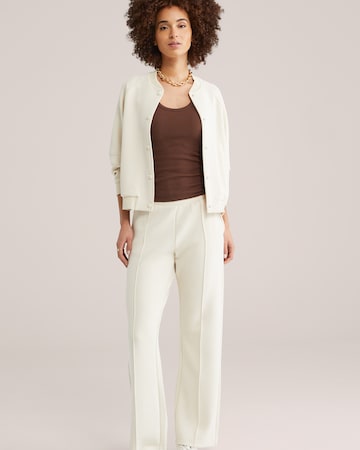 WE Fashion Regular Broek in Wit