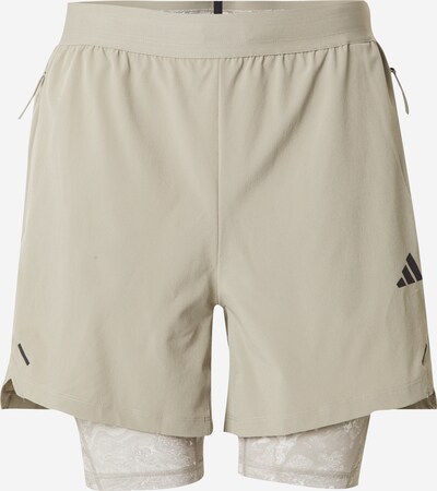 ADIDAS PERFORMANCE Sportbroek 'Power Workout' in de kleur Stone grey, Productweergave