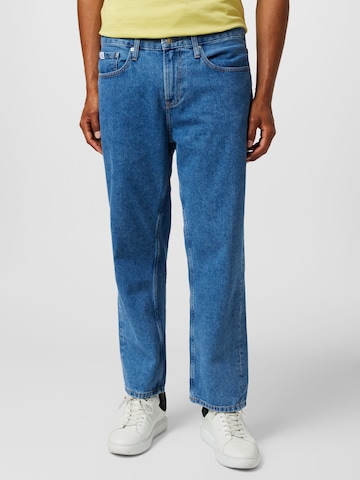 Calvin Klein Jeans Voľný strih Džínsy - Modrá: predná strana