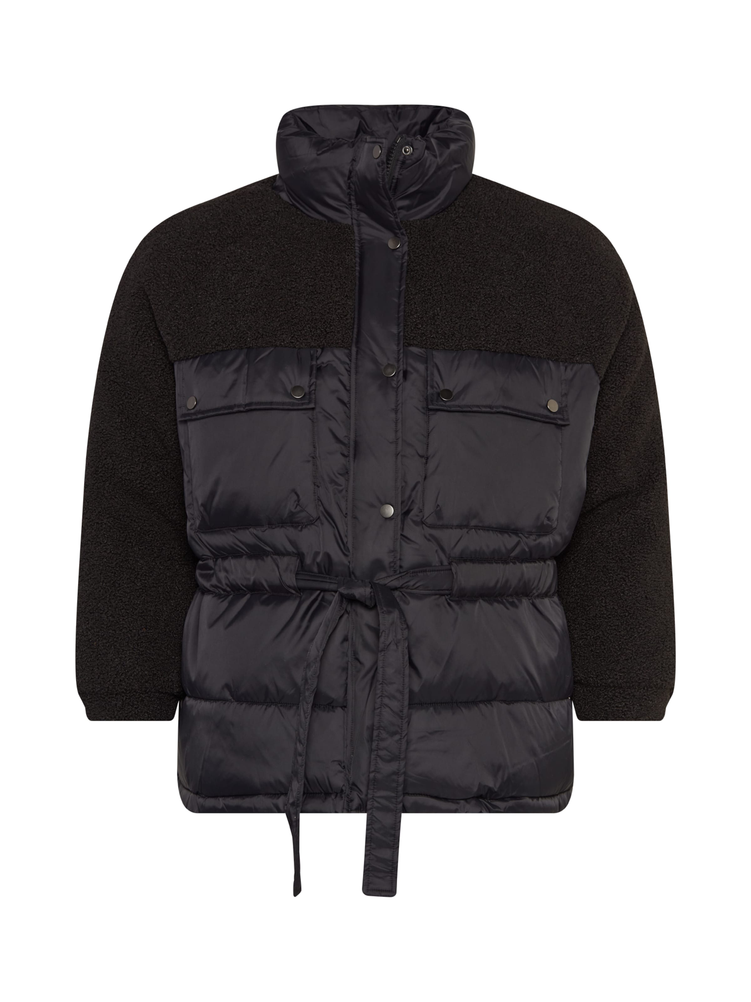 Giacca di mezza stagione 'Sherpa' di Urban Classics in nero: frontale