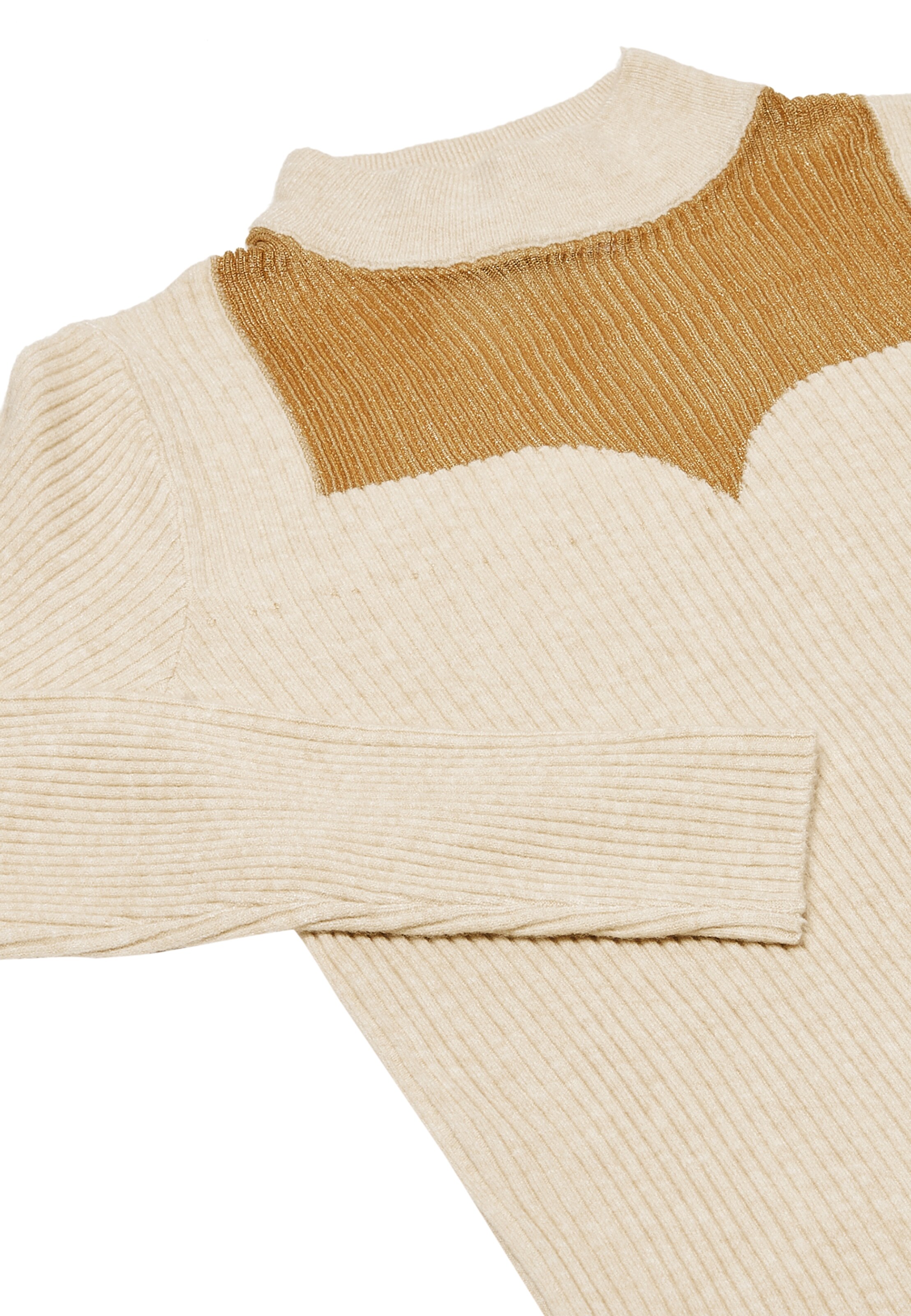 BLONDA Pulover | bež barva