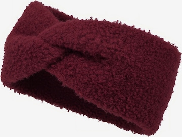 styleBREAKER Headband 'Stirnband in Teddyfell Optik' in Red: front