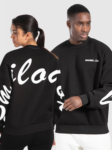 Smilodox Sweatshirt ' Liquid Brail ' in Black: front