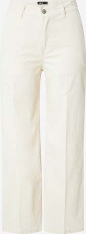 LMTD Loose fit Pleated Pants in Beige: front