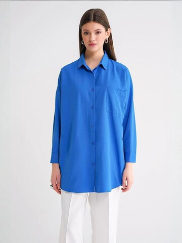 Camicia da donna di MixRay in blu: frontale