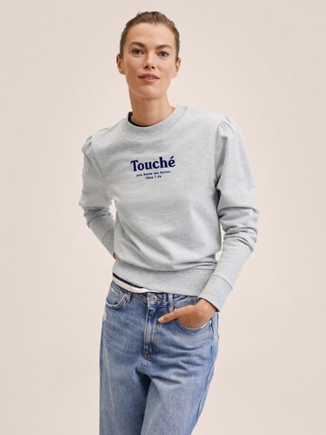 MANGO Sweatshirt in Grey: front