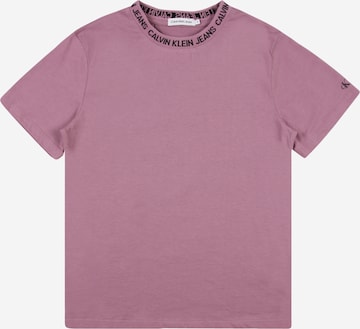 Calvin Klein Jeans Shirt 'INTARSIA' in Pink: front