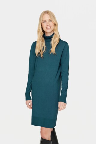 SAINT TROPEZ Knitted dress 'Mila' in Blue: front