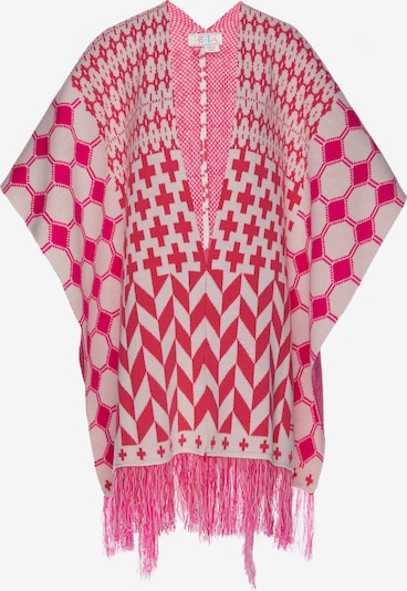 IZIA Poncho 'Festival' in XS-S in pink / himbeer / pastellpink, Produktansicht