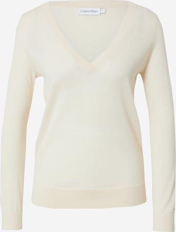 Calvin Klein Pullover in Beige: predná strana