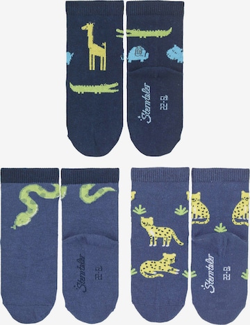 STERNTALER Socks 'Dschungeltiere' in Blue: front