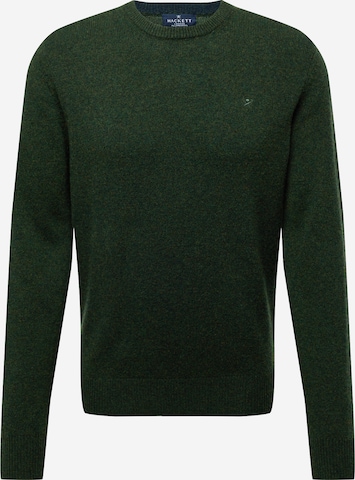 Hackett London Пуловер в зелено: отпред