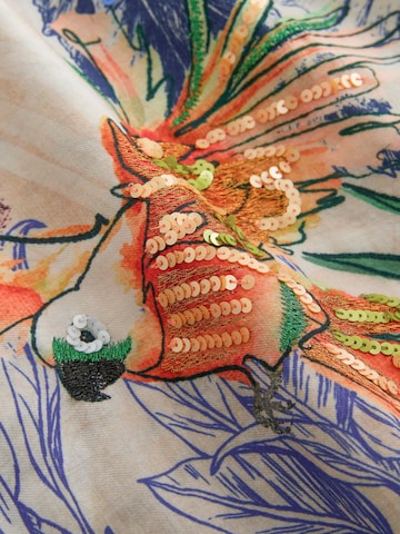 Next - Pierna ancha Pantalón en beige