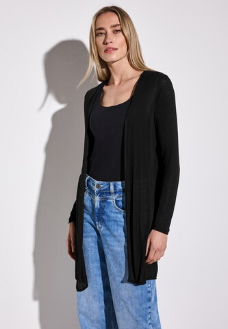 STREET ONE Strickjacke in Schwarz
