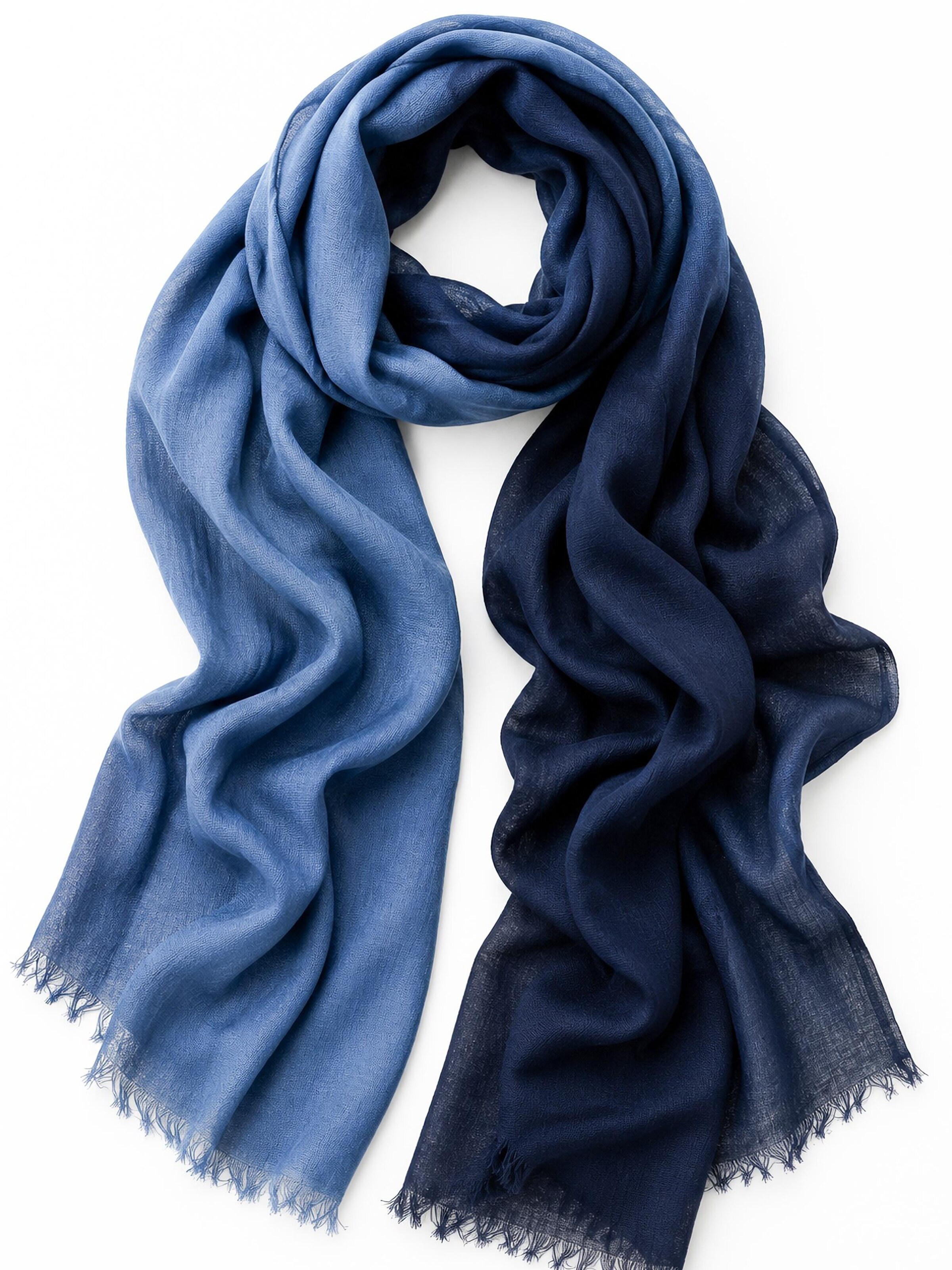 COLLEZIONE ALESSANDRO Scarf 'Renate' in Blue: front