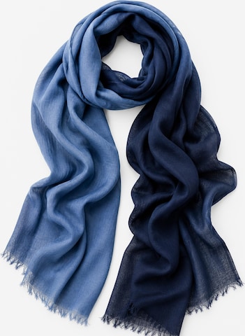 COLLEZIONE ALESSANDRO Schal 'Renate' in Blau: Vorderseite