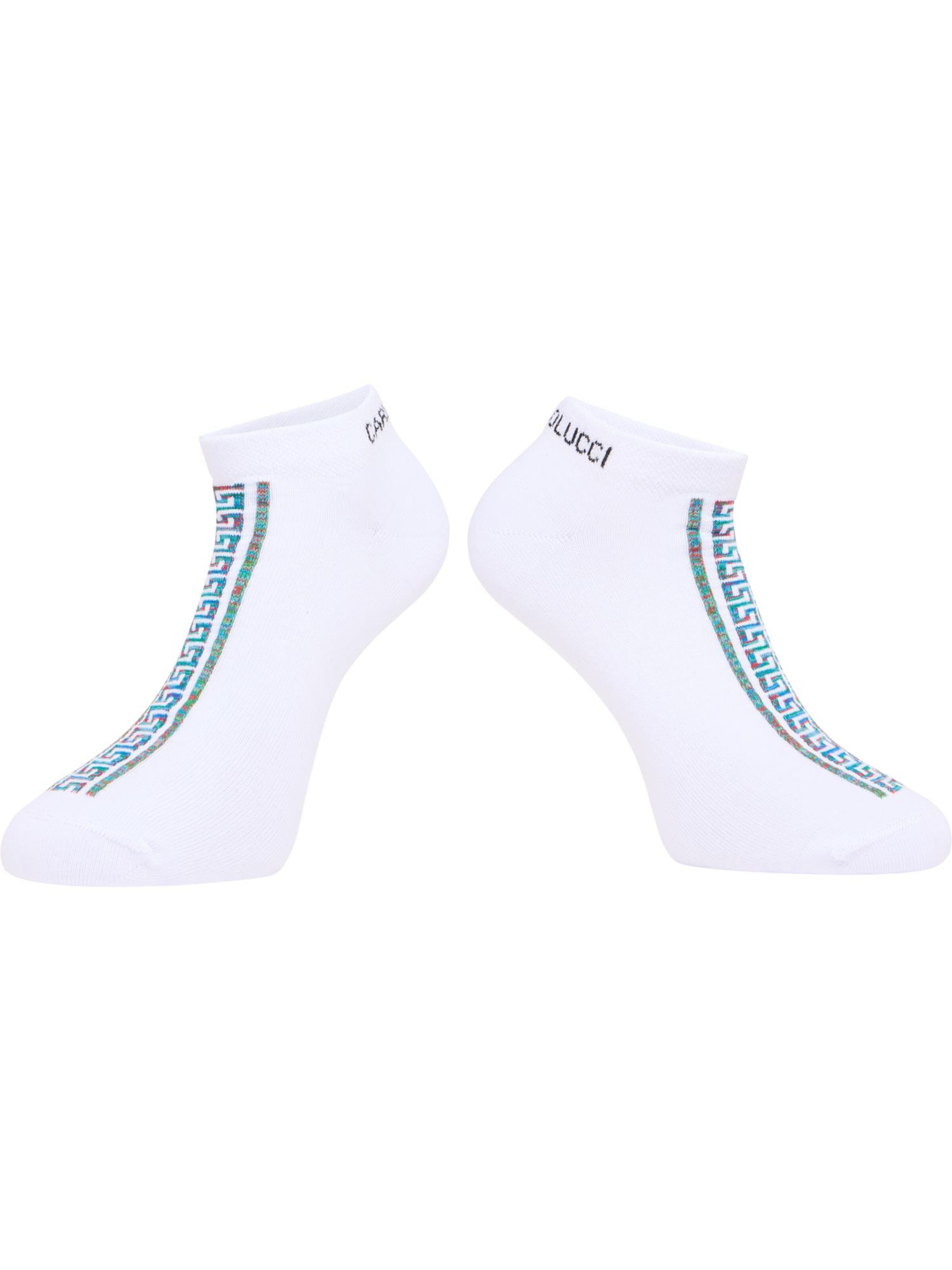 Carlo Colucci Socks ' Deromedi ' in White