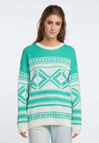 IZIA Sweater in Green: front