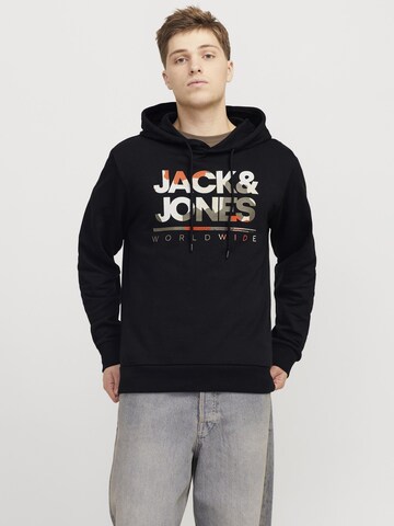 JACK & JONES Sweatshirt i sort: forside