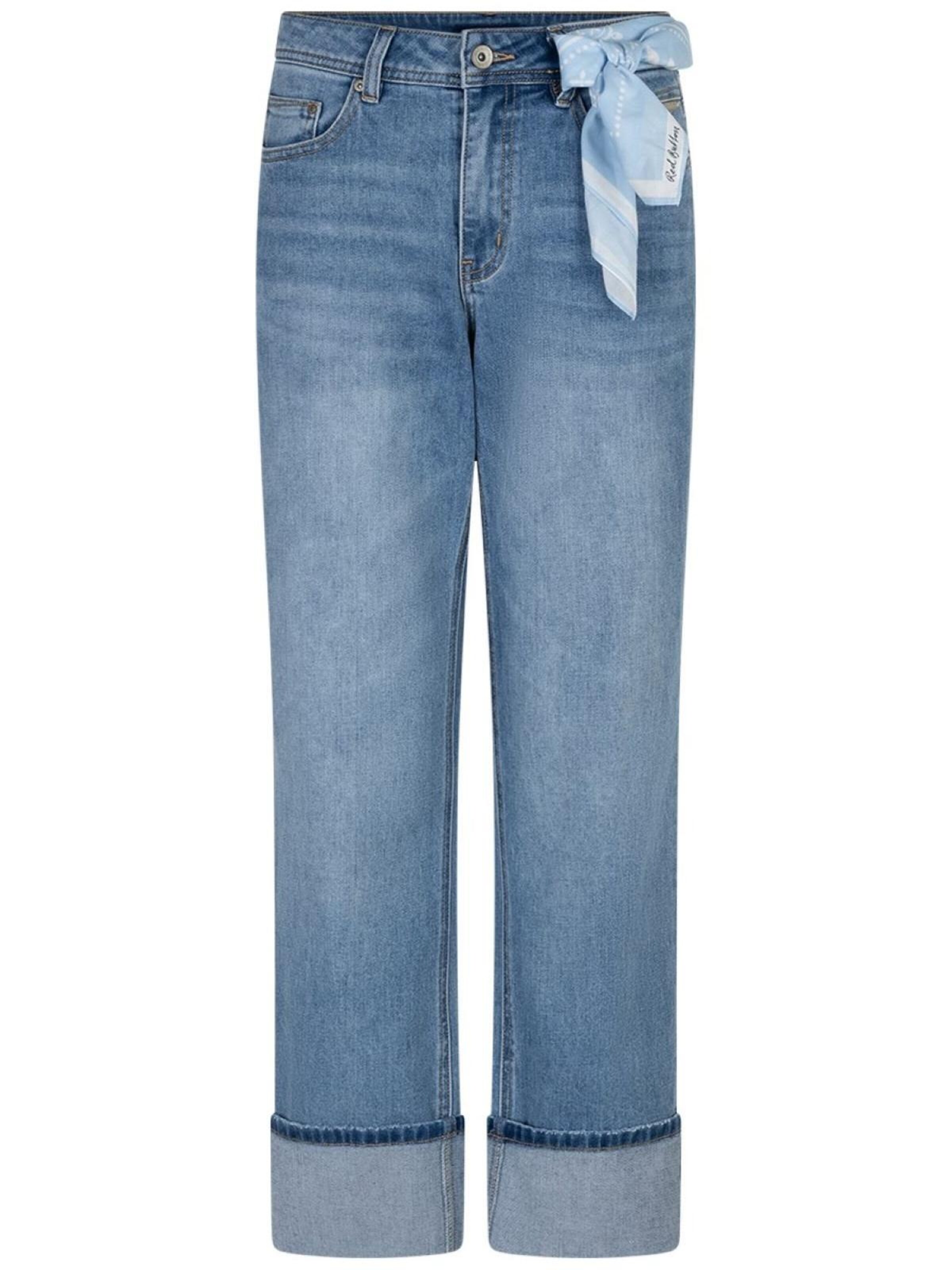Red Button Regular Jeans 'Red Button Kim high scarf' in Blauw