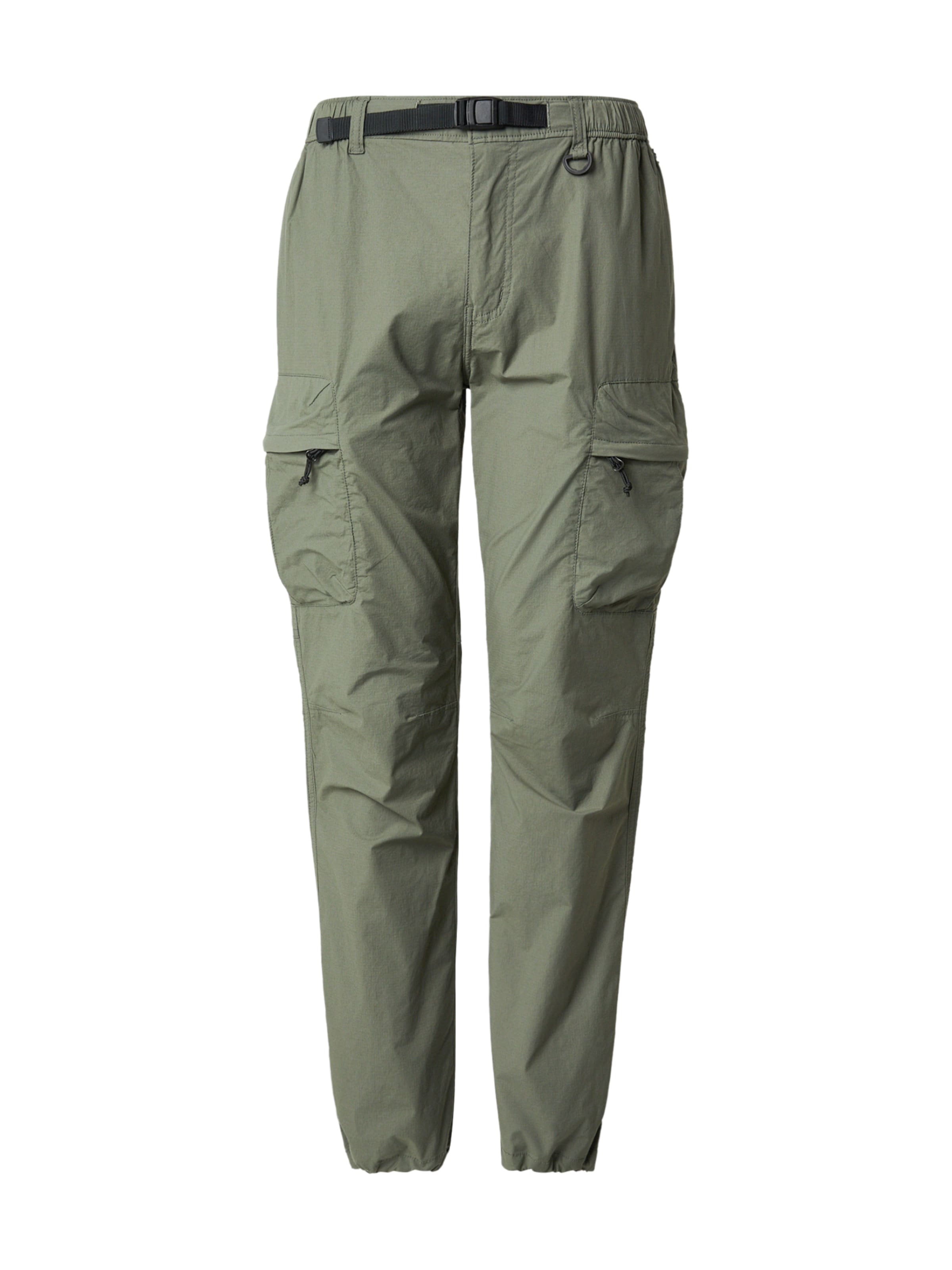 Effilé Pantalon cargo 'Ismael' Vintage Industries en vert : devant