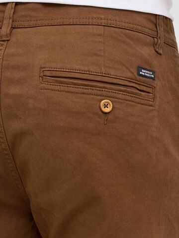 BLEND Slimfit Chinohose 'Natan' in Braun