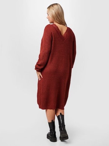 EVOKED Knit dress 'GLACY' in Red
