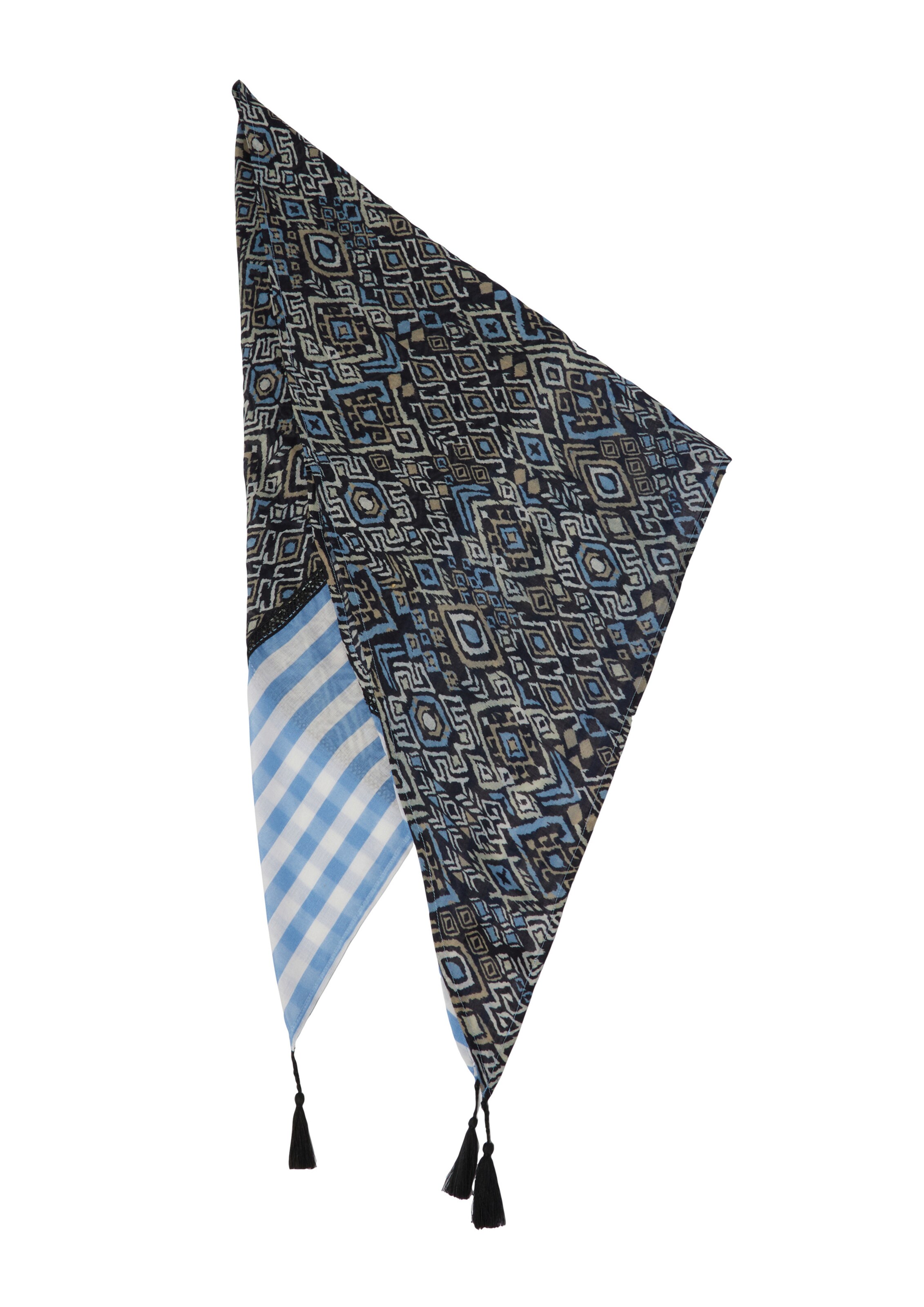 s.Oliver Tuch in beige / hellblau / schwarz / offwhite, Produktansicht