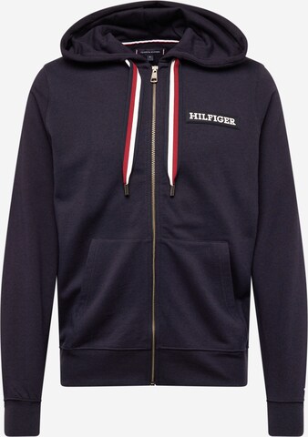 Veste de survêtement TOMMY HILFIGER en bleu : devant