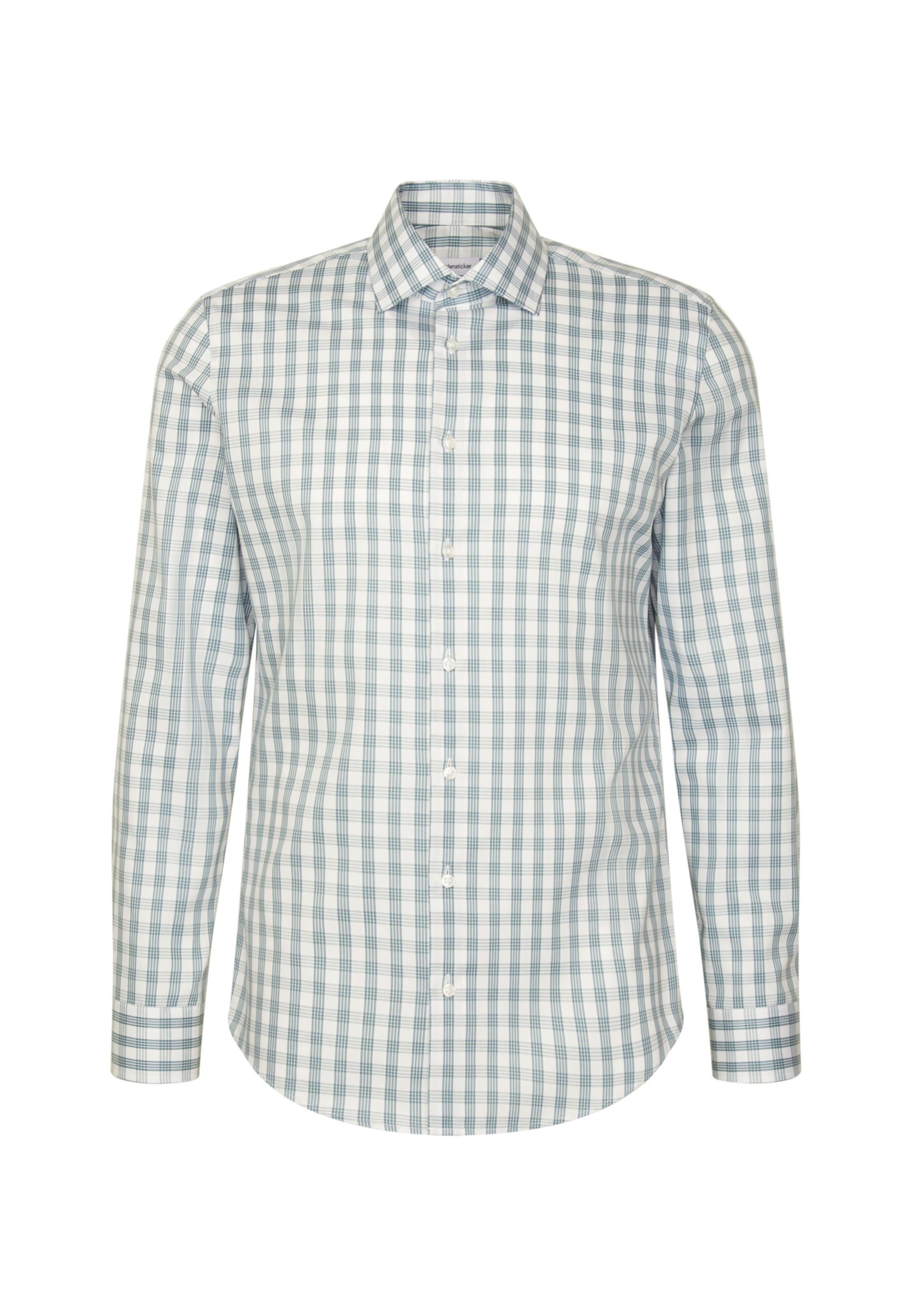 Coupe slim Chemise business SEIDENSTICKER en vert : devant