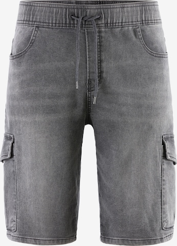 JOHN DEVIN Cargo Jeans in Grey: front