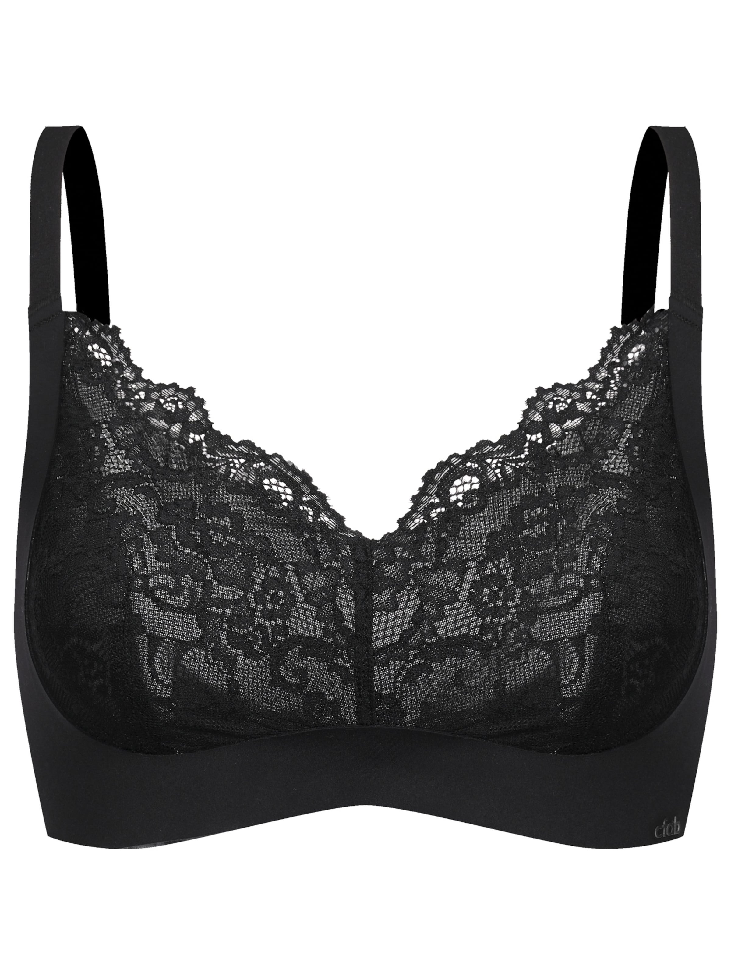 cfab Push-up Bra in Black: front
