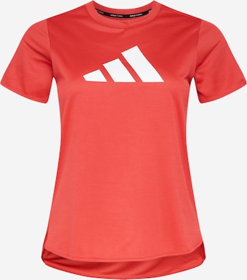 Maglia funzionale di ADIDAS PERFORMANCE in rosso: frontale