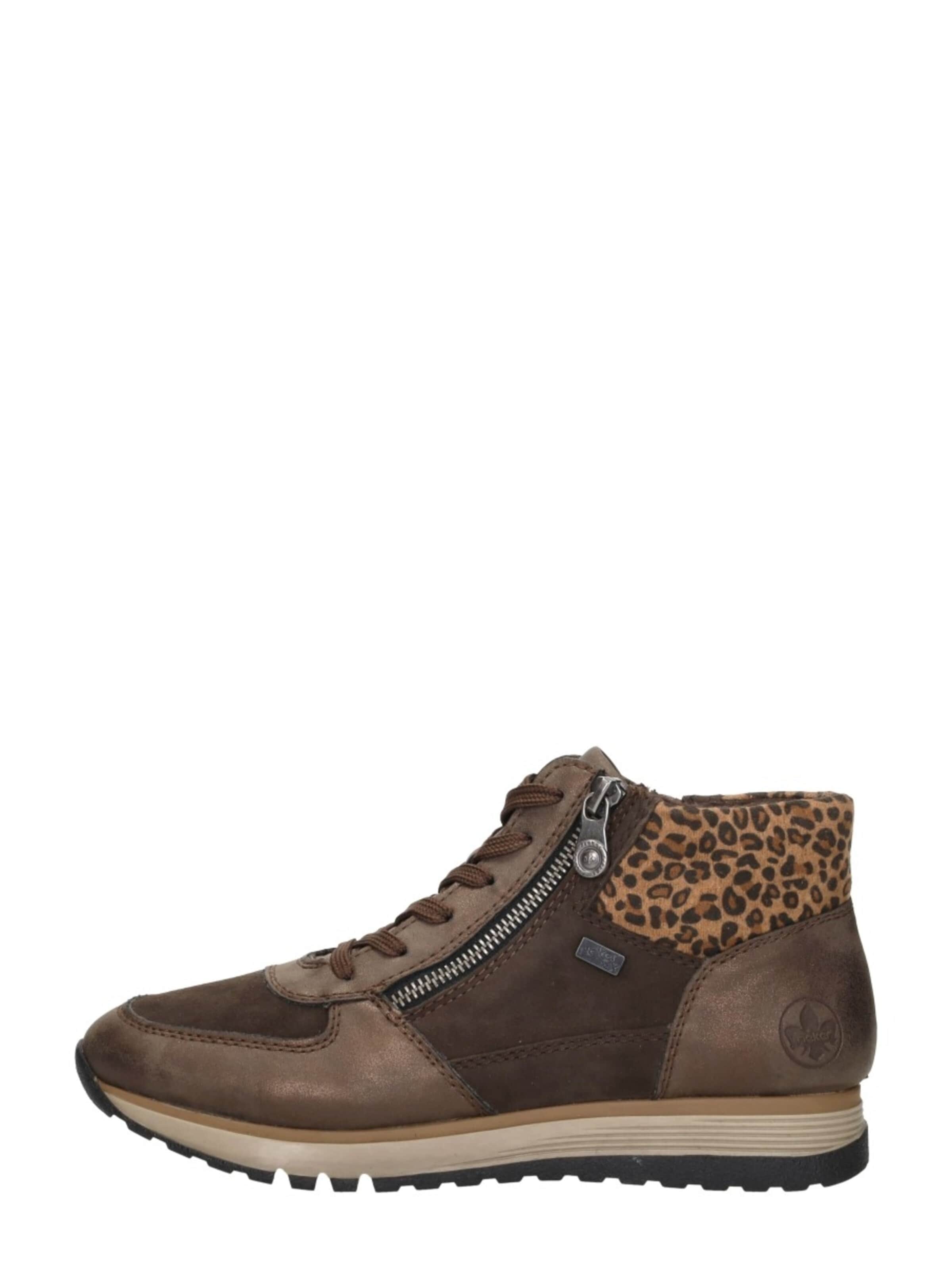 Chaussure à lacets 'Veterschoenen Hoog' Rieker en marron : devant