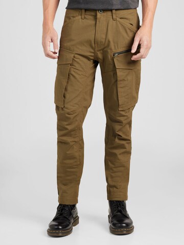 Regular Pantalon cargo 'Rovic' G-Star RAW en vert : devant