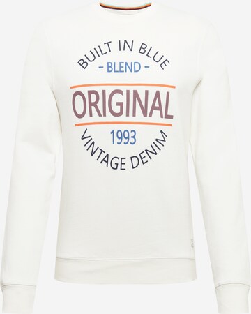 BLENDSweater majica - bijela boja: prednji dio