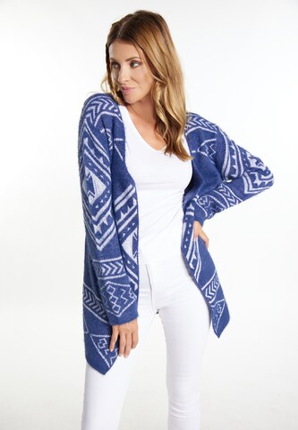 usha FESTIVAL Knit cardigan 'Rakata' in Blue