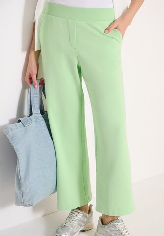 CECIL Wide leg Pants in Green