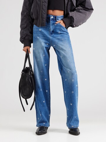 Hailys Široke hlačnice Kavbojke 'St44ina' | modra barva: sprednja stran