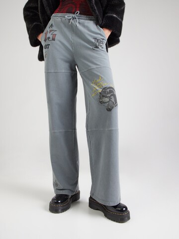 Ed Hardy Широка кройка Панталон в сиво: отпред