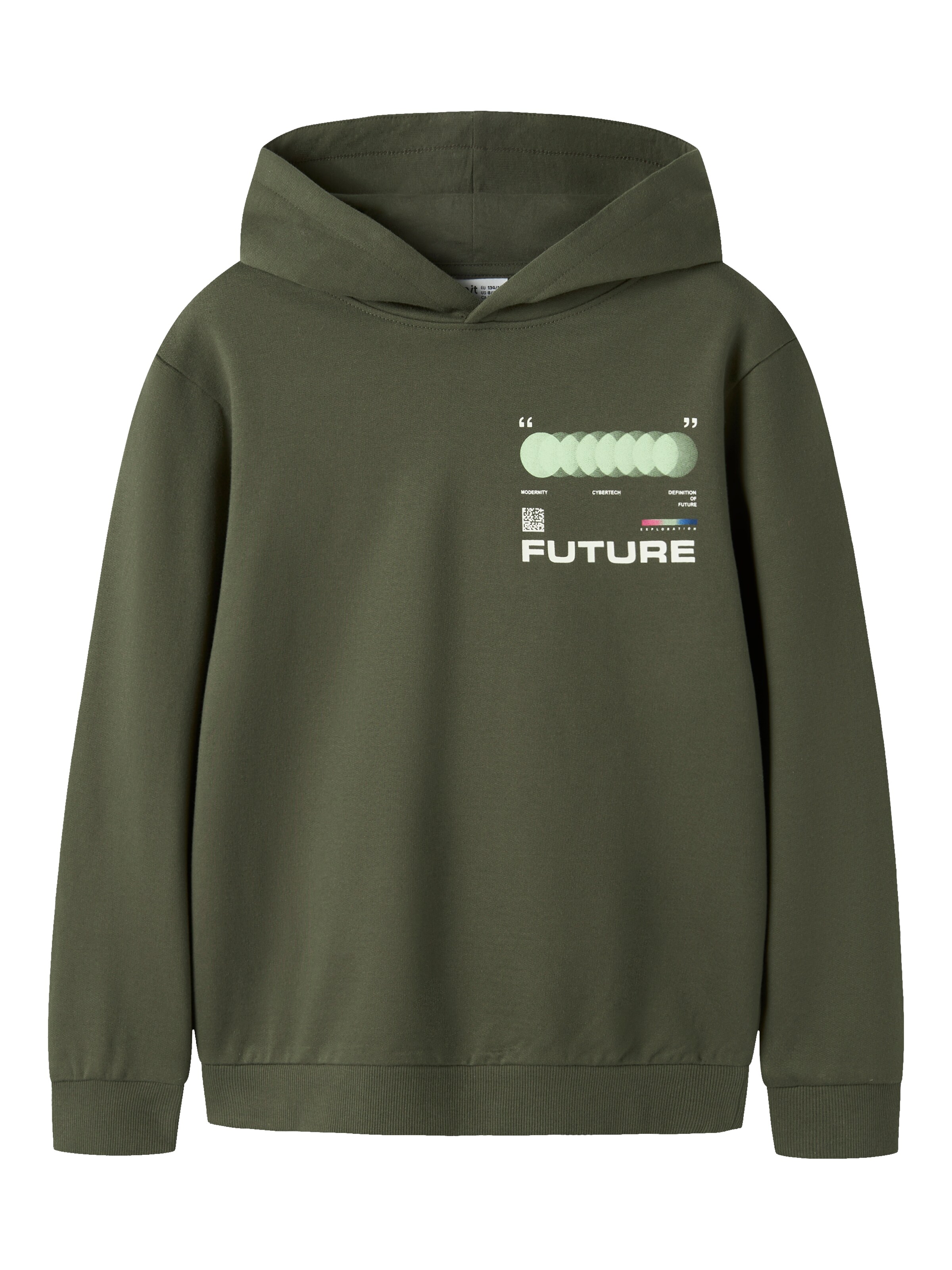 Felpa 'NKMNIGO' di NAME IT in verde: frontale