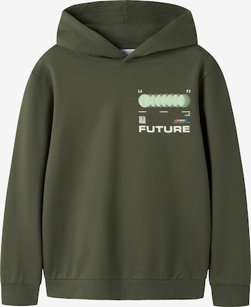 NAME IT Sweatshirt 'NKMNIGO' in Groen: voorkant