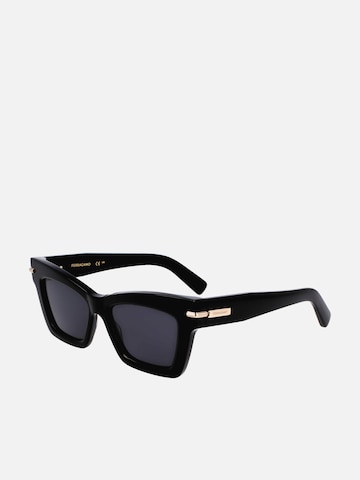 FERRAGAMO Sunglasses in Black: front