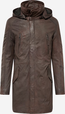 Gipsy Between-seasons coat 'Kassio' in Brown: front