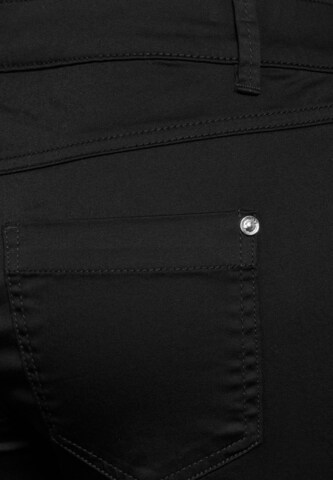 STREET ONE Slimfit Hose in Schwarz