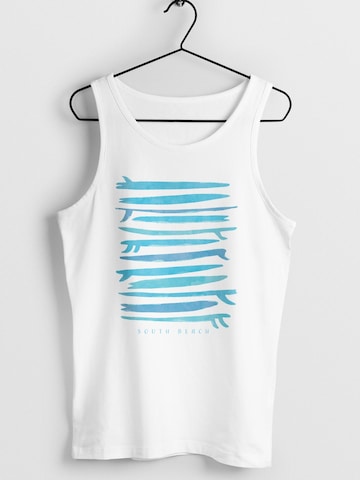 Neverless Shirt 'Surf Boards South'‌‌‌‌‌‌‌‌‌ in Weiß