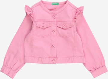 UNITED COLORS OF BENETTON - Chaqueta de entretiempo en rosa: frente