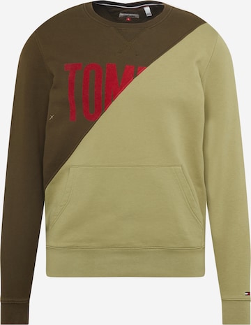 Felpa di Tommy Jeans in verde: frontale